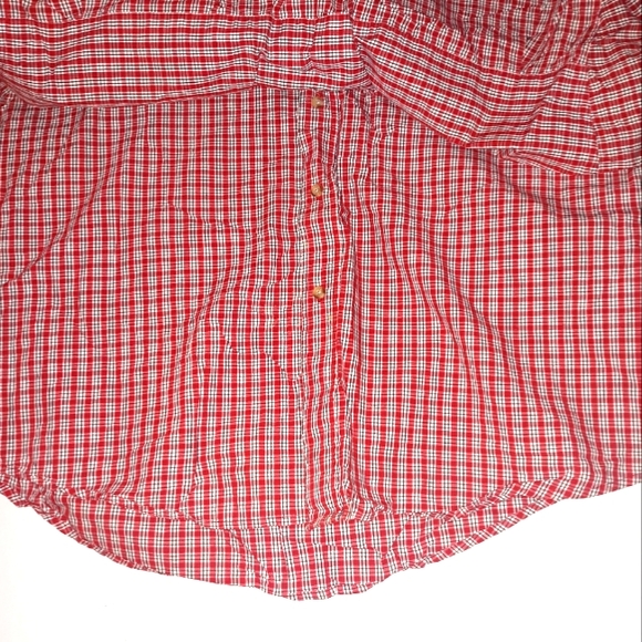 Nice Worn Once Mens Wrangler LS Button Dress Red L - Picture 6 of 10